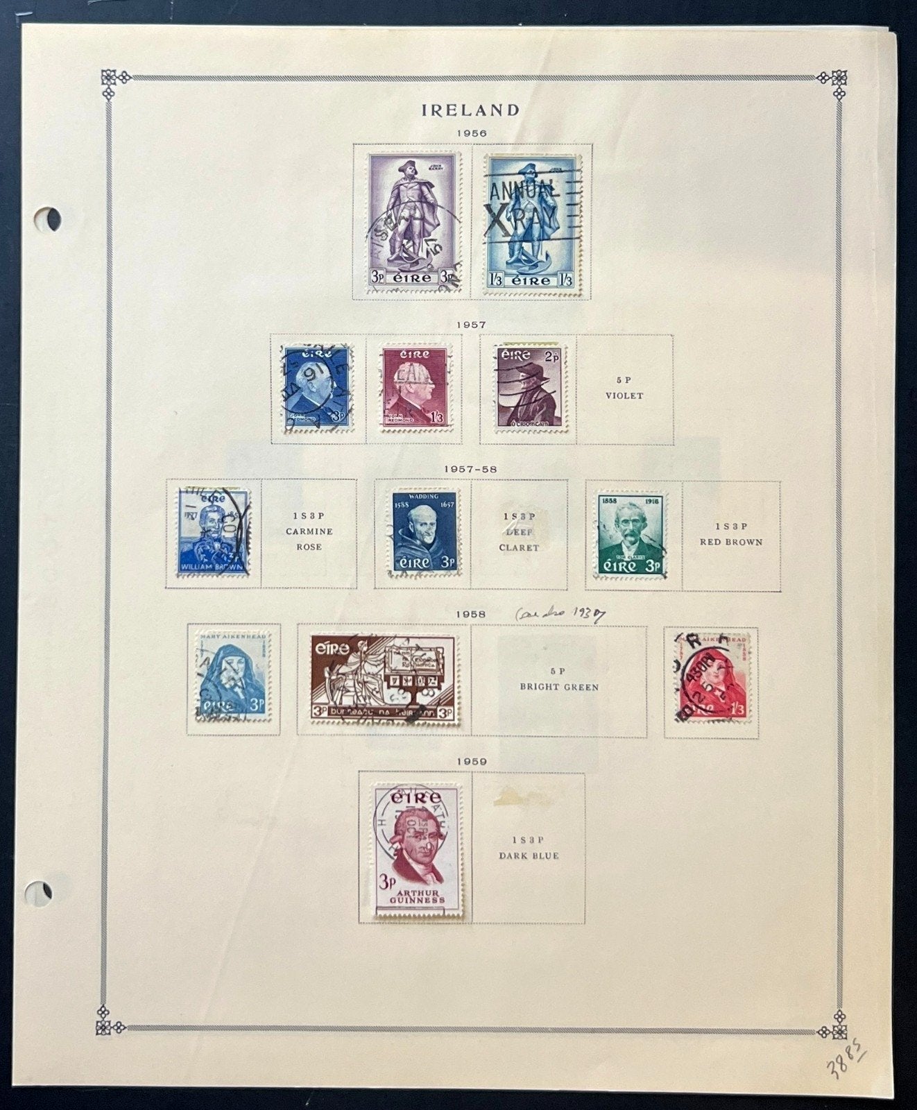 Ireland Stamp Collection Album Pages Used 1922-1982 ZAYIX