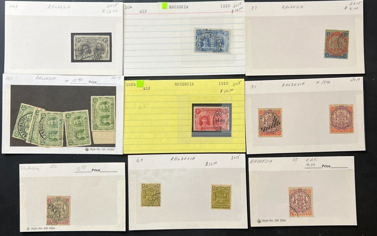 Africa Countries Stamp Collection On Thousands of Dealer Cards Mint & Used ZAYIX