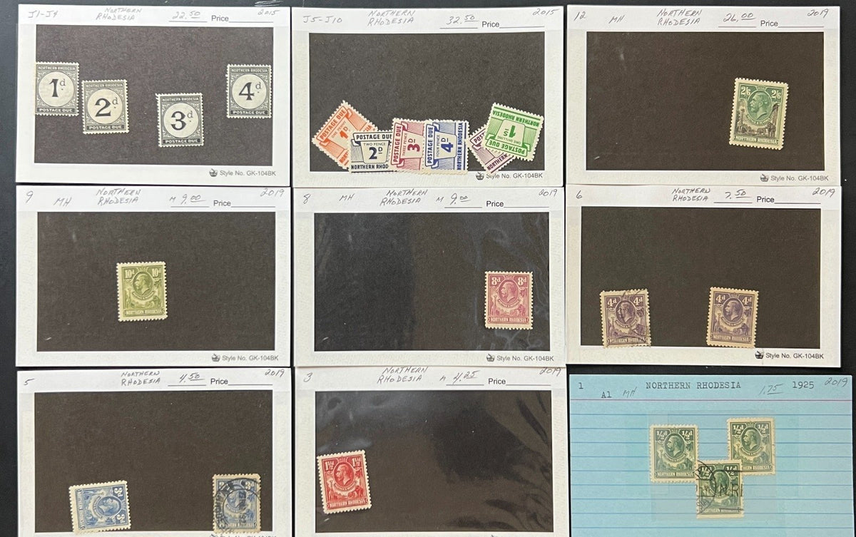 Africa Countries Stamp Collection On Thousands of Dealer Cards Mint & Used ZAYIX