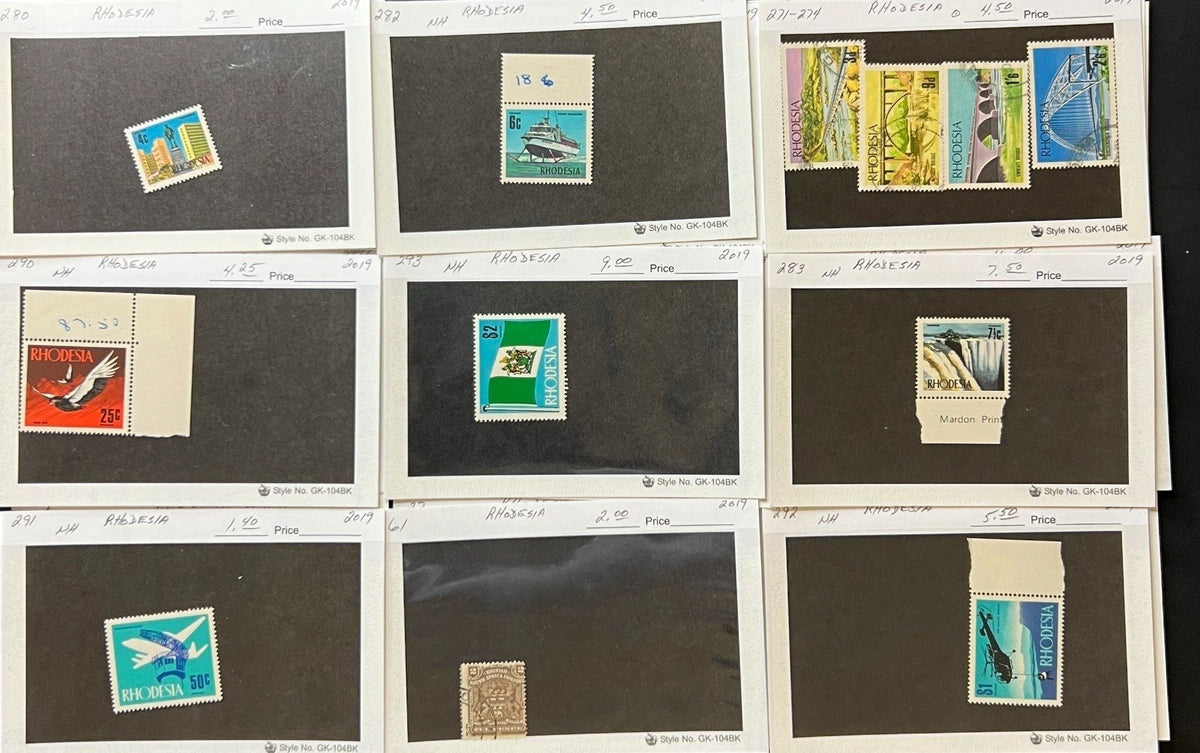 Africa Countries Stamp Collection On Thousands of Dealer Cards Mint & Used ZAYIX