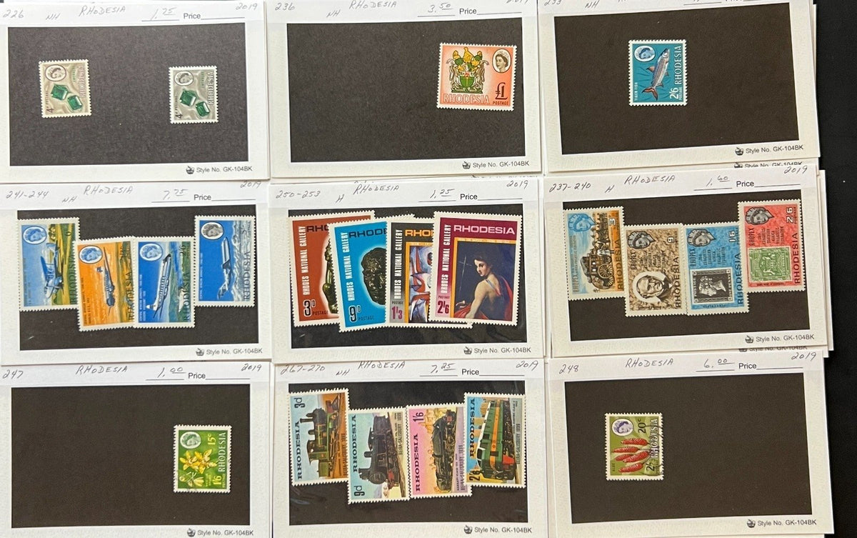 Africa Countries Stamp Collection On Thousands of Dealer Cards Mint & Used ZAYIX