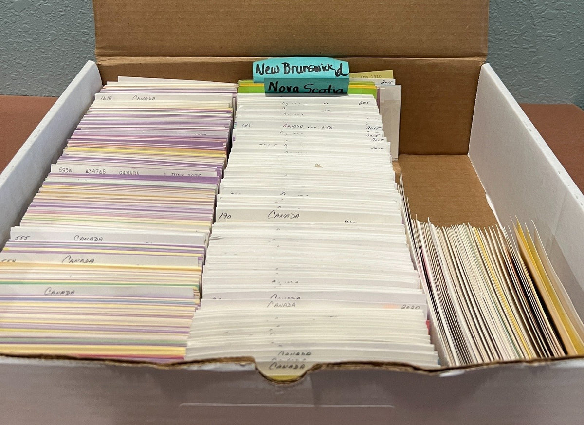 Canada Stamp Collection On Thousands of Dealer Cards Mint & Used ZAYIX
