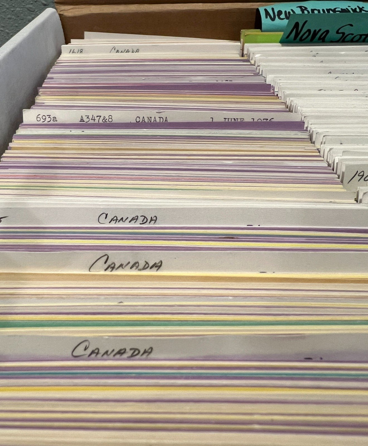 Canada Stamp Collection On Thousands of Dealer Cards Mint & Used ZAYIX