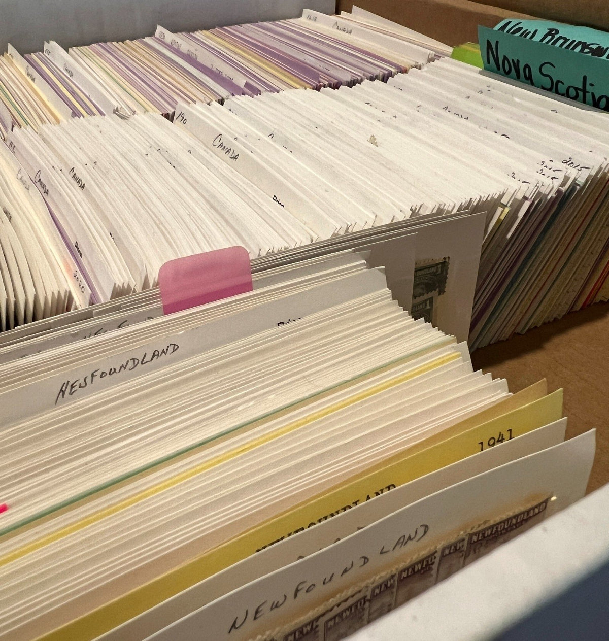 Canada Stamp Collection On Thousands of Dealer Cards Mint & Used ZAYIX