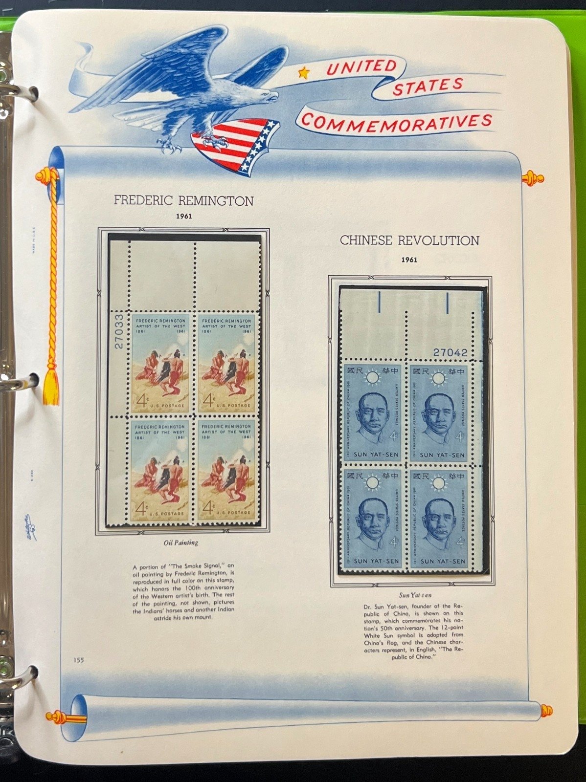 U.S. Plate Block Stamp Album Collection Very Full Albums 1945-1970  ZAYIX