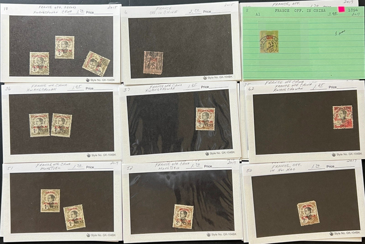 France & Spain Stamp Collection On Thousands of Dealer Cards Mint & Used ZAYIX