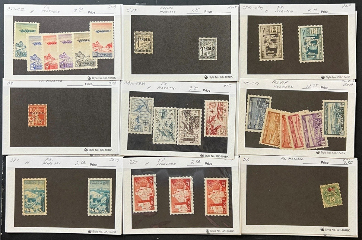 France & Spain Stamp Collection On Thousands of Dealer Cards Mint & Used ZAYIX