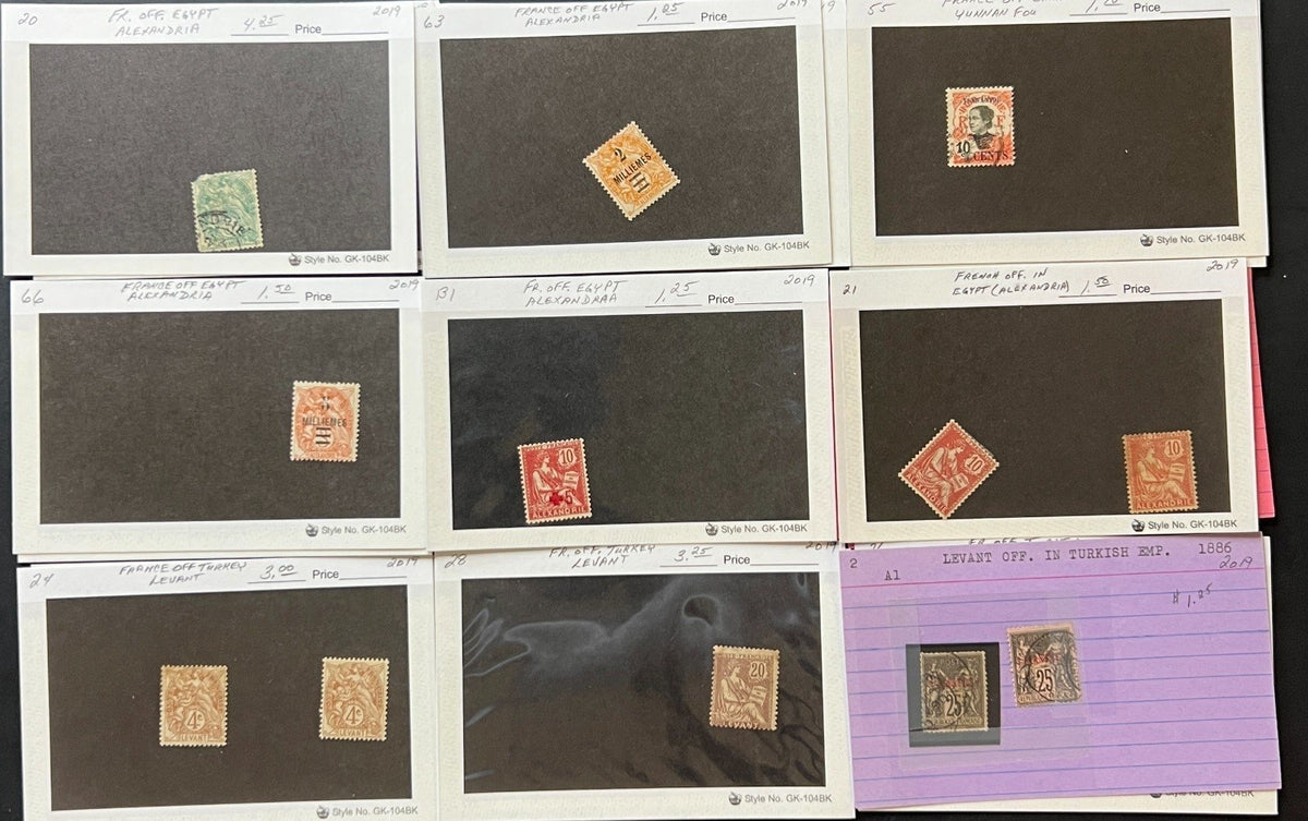 France & Spain Stamp Collection On Thousands of Dealer Cards Mint & Used ZAYIX