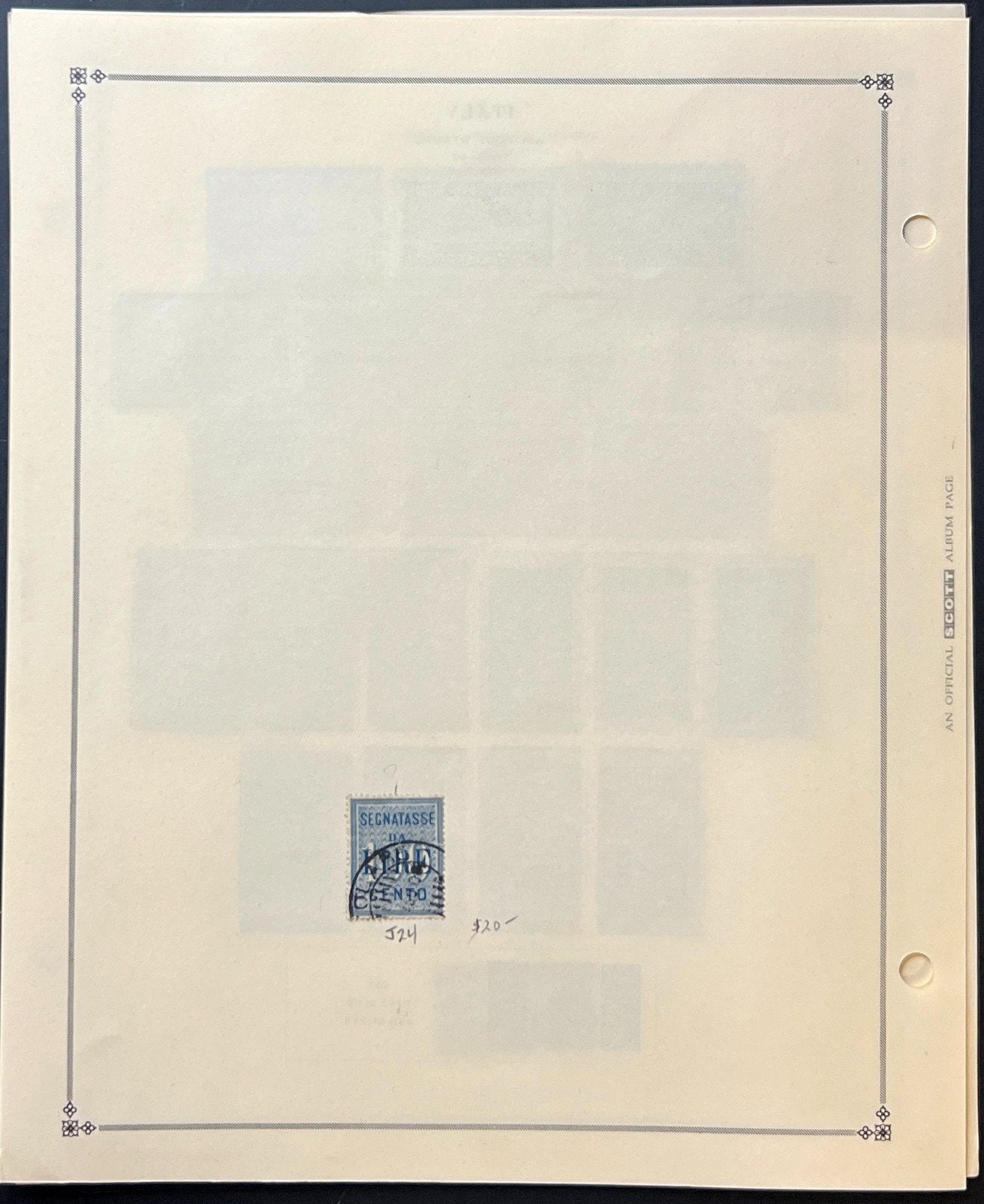 Italy Back Of Book Stamp Collection Album Pages Mint & Used 1945-1948 ZAYIX