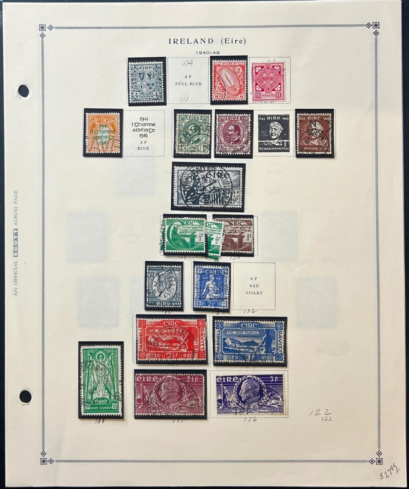 Italy Stamp Collection Album Pages Mint & Used 1945-1949 ZAYIX