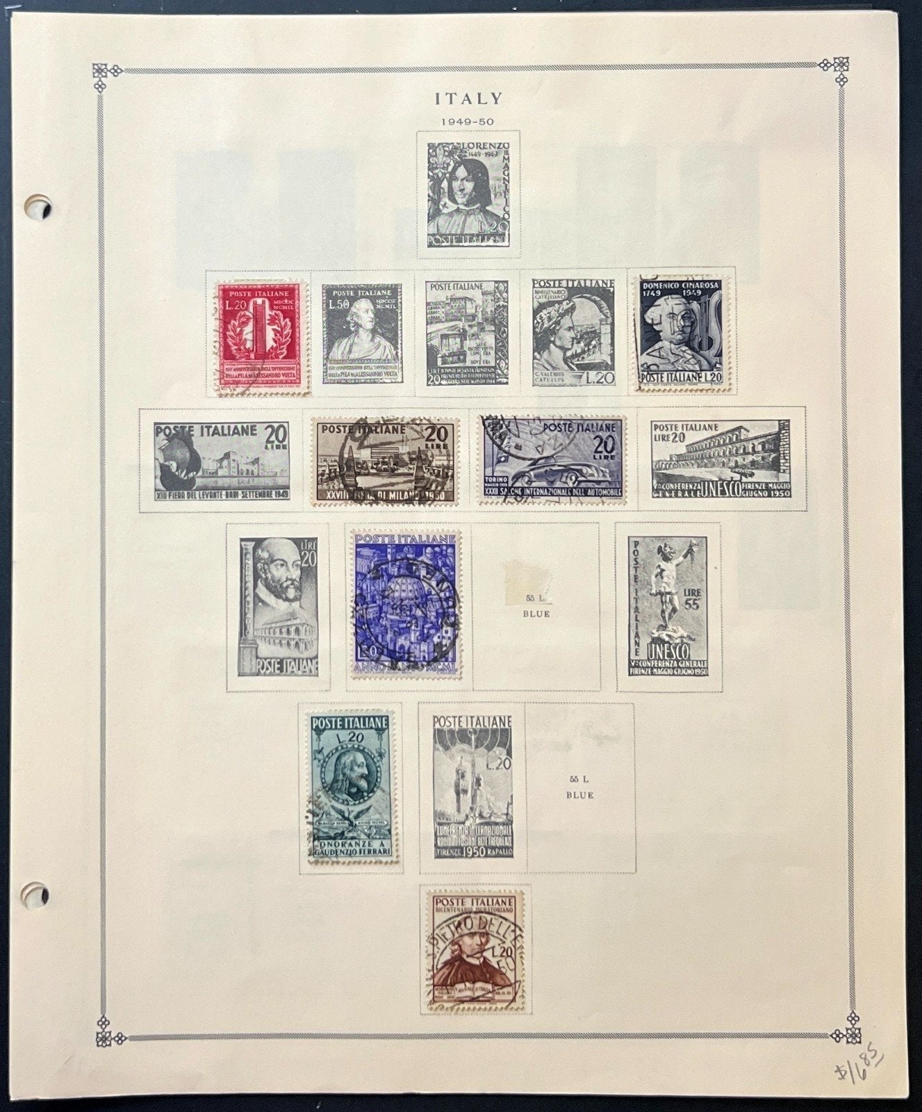 Italy Stamp Collection Album Pages Mint & Used 1945-1949 ZAYIX