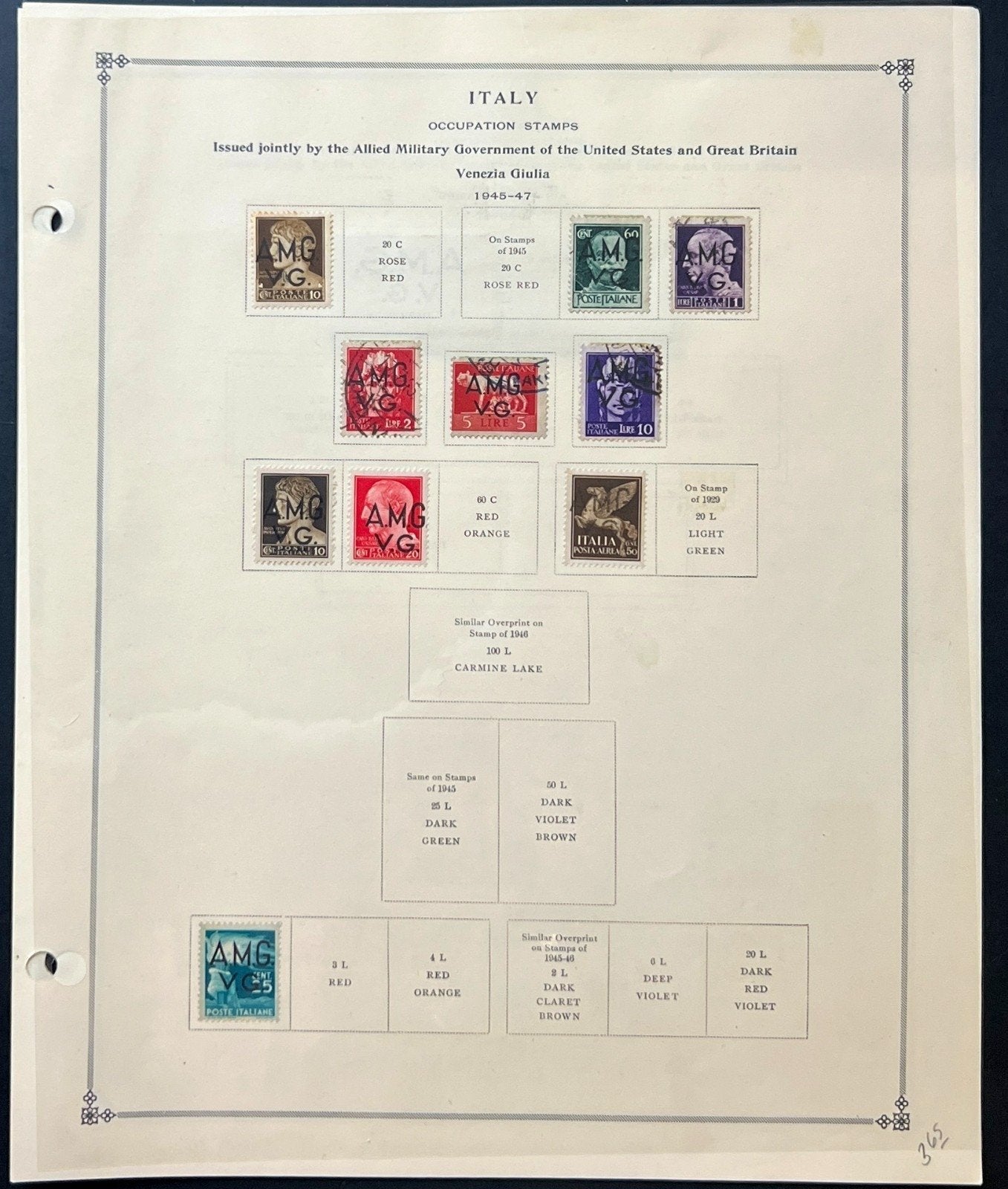 Italy Stamp Collection Album Pages Mint & Used 1945-1949 ZAYIX