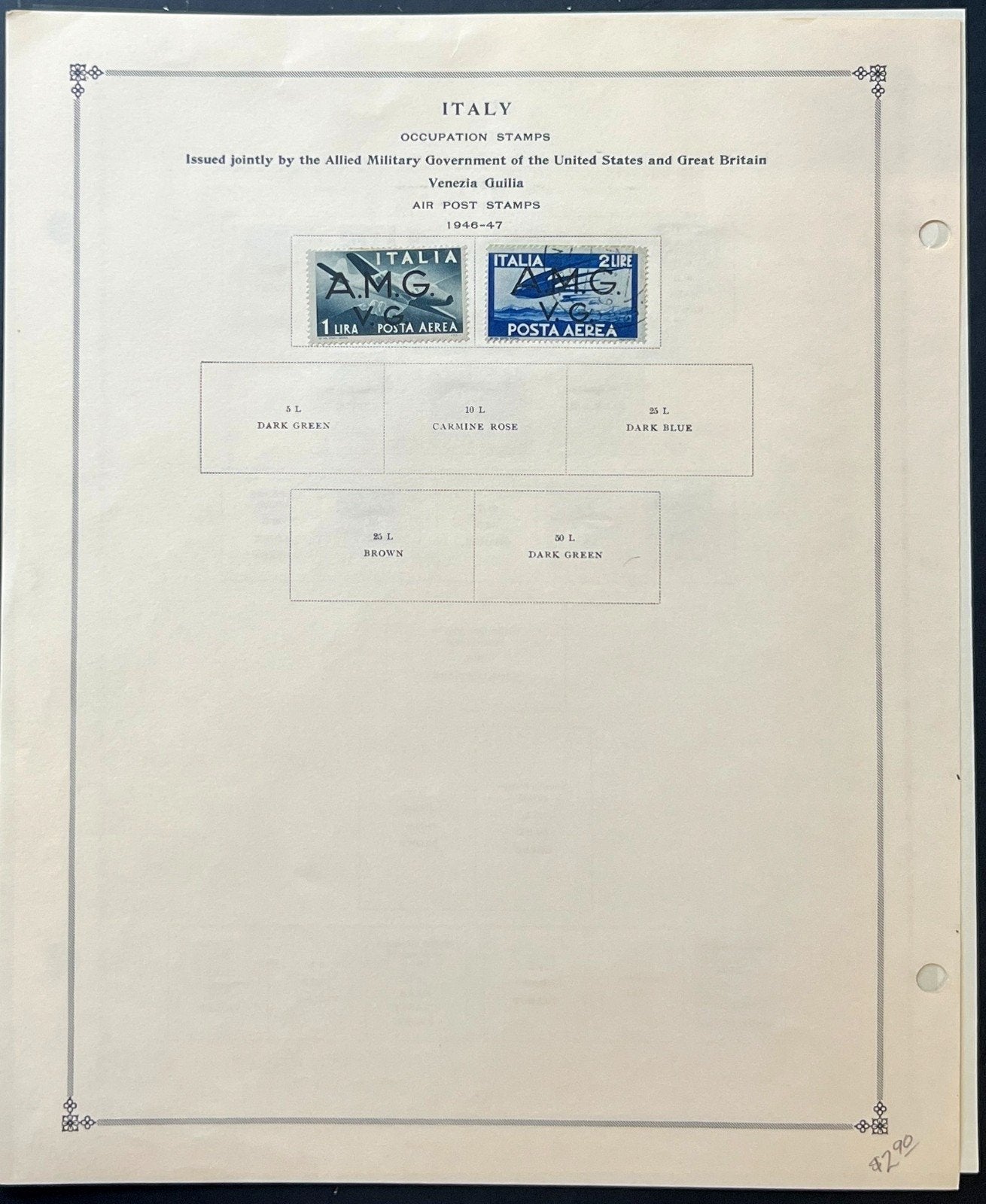 Italy Stamp Collection Album Pages Mint & Used 1945-1949 ZAYIX