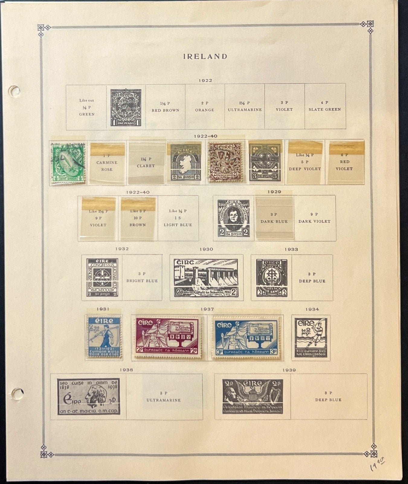 Italy Stamp Collection Album Pages Mint & Used 1945-1949 ZAYIX