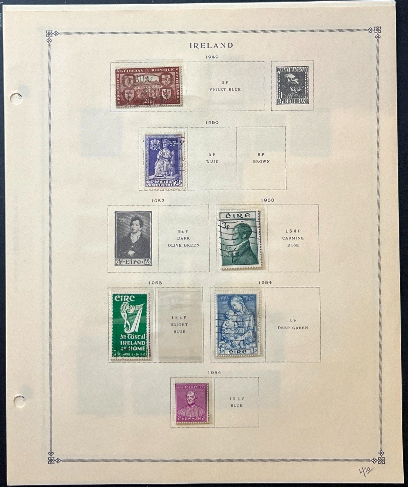 Italy Stamp Collection Album Pages Mint & Used 1945-1949 ZAYIX