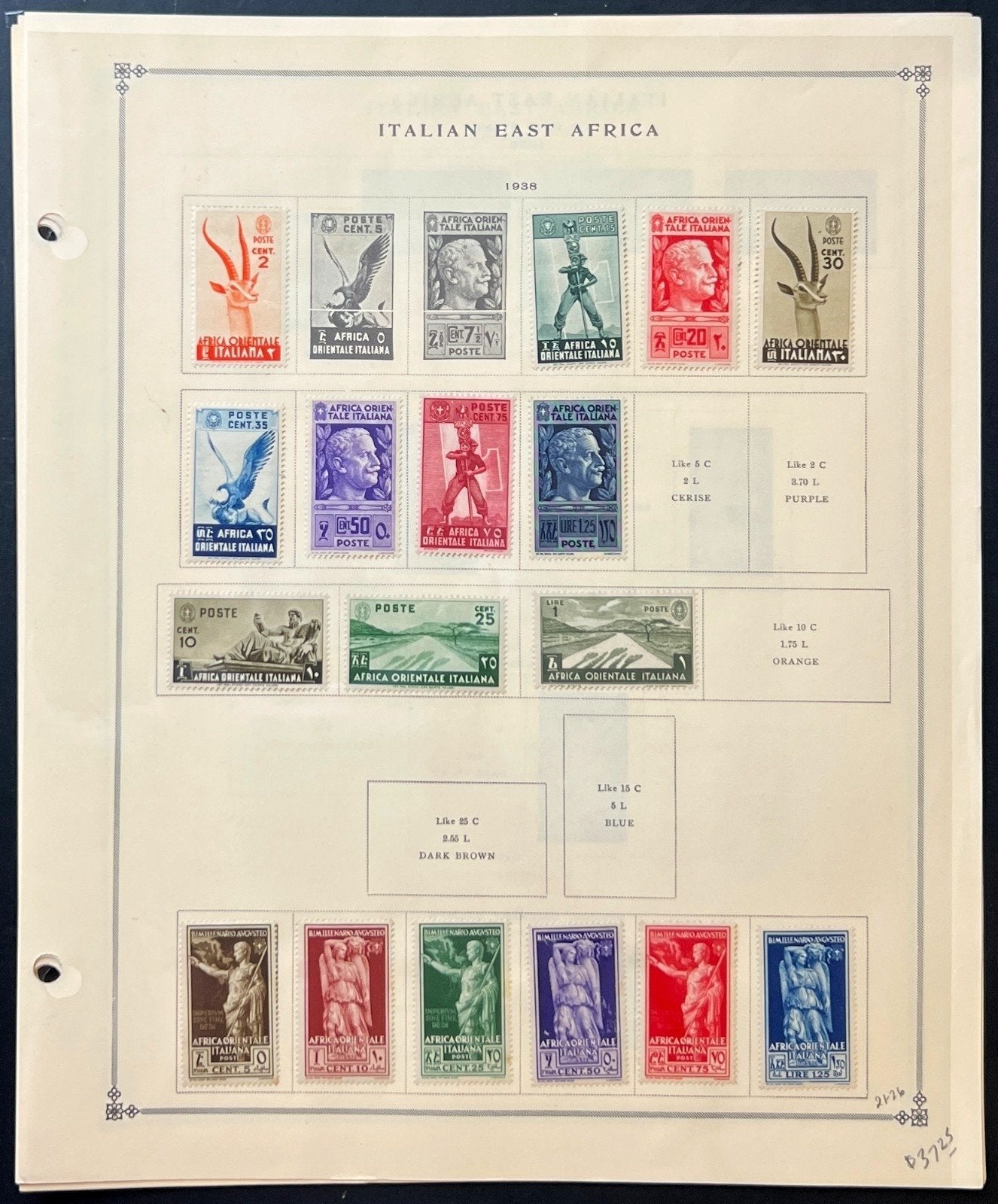 Italian Colonies Stamp Collection Album Pages Mint & Used 1938-1958 ZAYIX