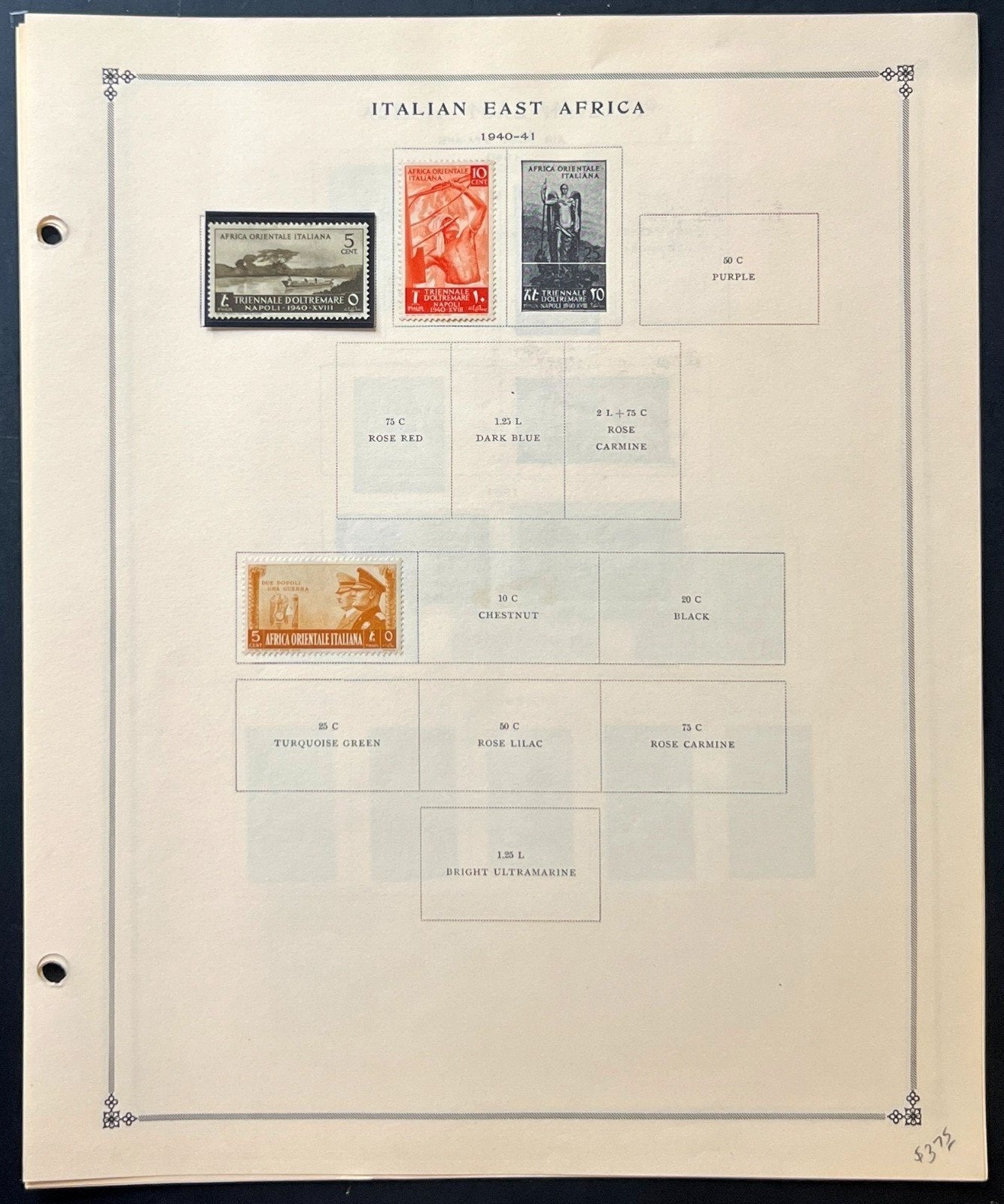 Italian Colonies Stamp Collection Album Pages Mint & Used 1938-1958 ZAYIX