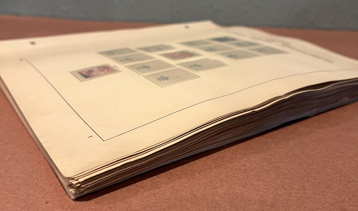 Hungary Stamp Collection Schaubek Album Pages Around 700 Stamps 1871-1956 ZAYIX