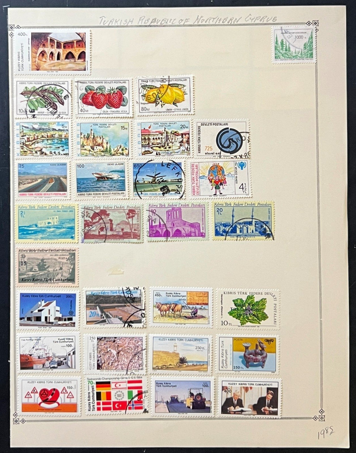 Turkey & Turkish Cyprus Stamp Collection Album Pages 1865-1973 ZAYIX