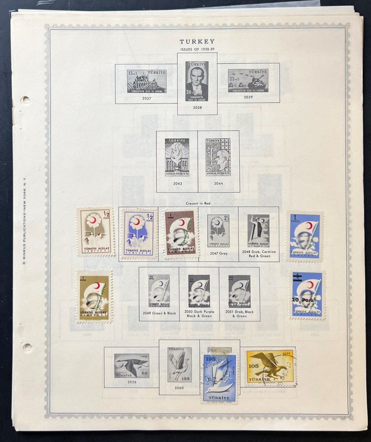 Turkey & Turkish Cyprus Stamp Collection Album Pages 1865-1973 ZAYIX