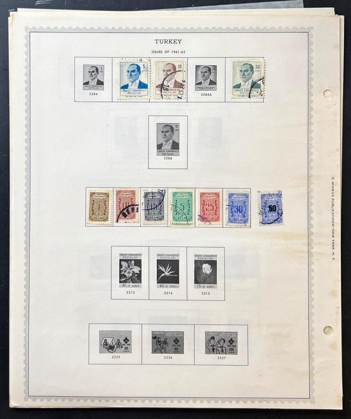 Turkey & Turkish Cyprus Stamp Collection Album Pages 1865-1973 ZAYIX