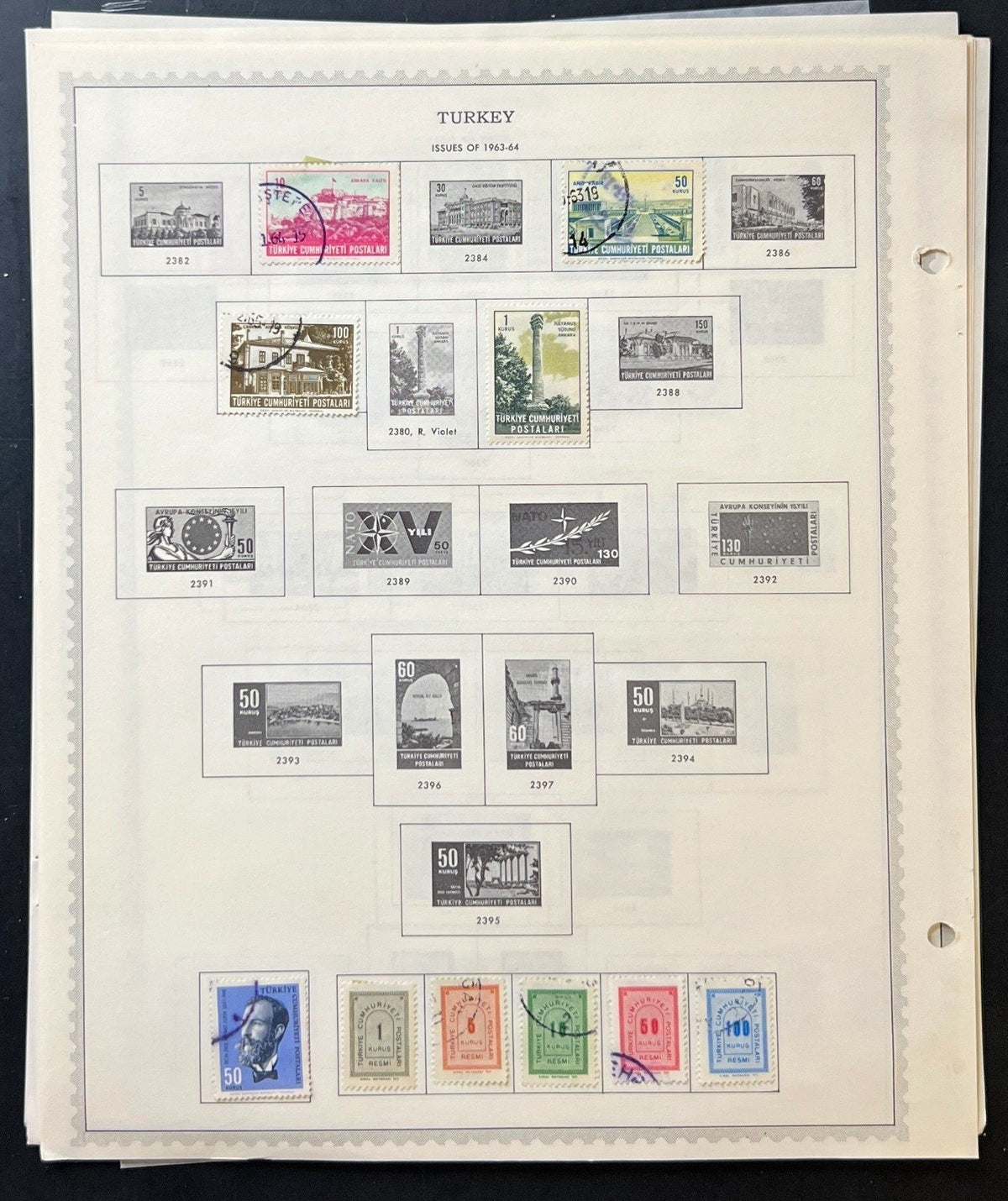 Turkey & Turkish Cyprus Stamp Collection Album Pages 1865-1973 ZAYIX