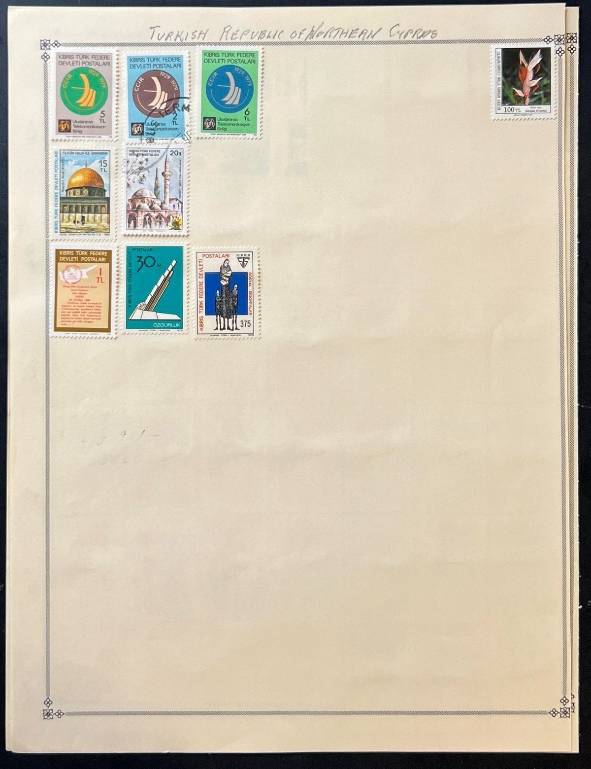 Turkey & Turkish Cyprus Stamp Collection Album Pages 1865-1973 ZAYIX