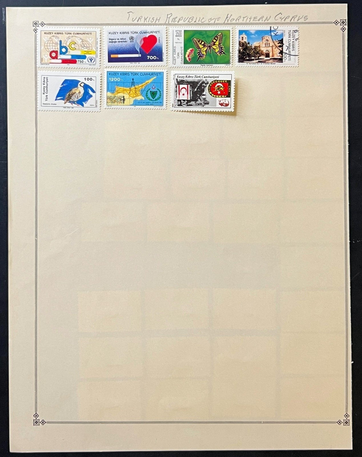 Turkey & Turkish Cyprus Stamp Collection Album Pages 1865-1973 ZAYIX