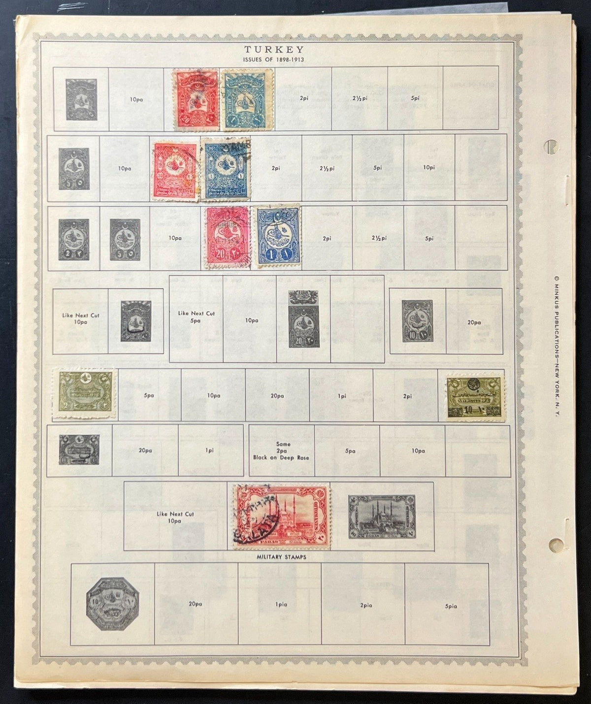 Turkey & Turkish Cyprus Stamp Collection Album Pages 1865-1973 ZAYIX