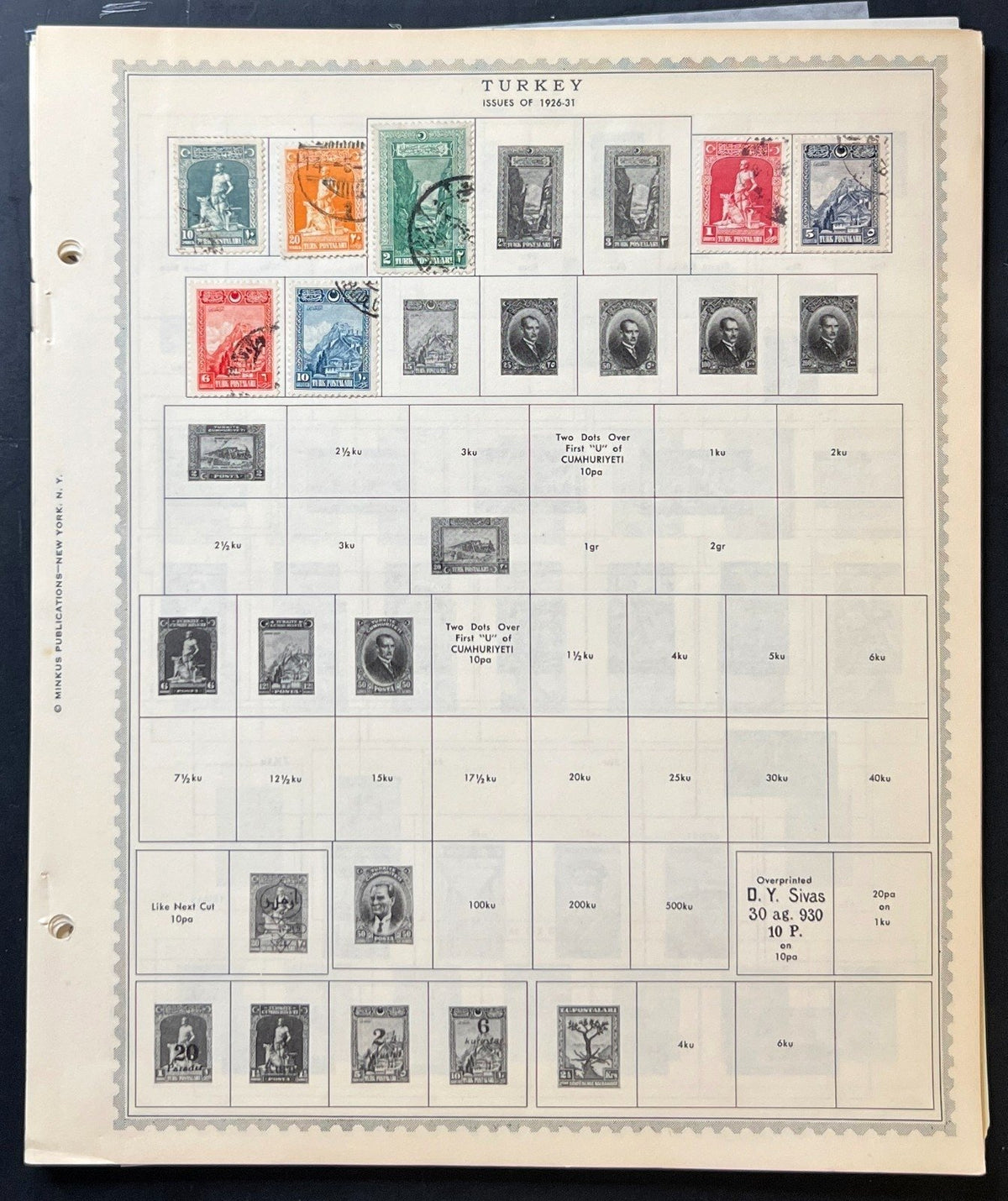 Turkey & Turkish Cyprus Stamp Collection Album Pages 1865-1973 ZAYIX