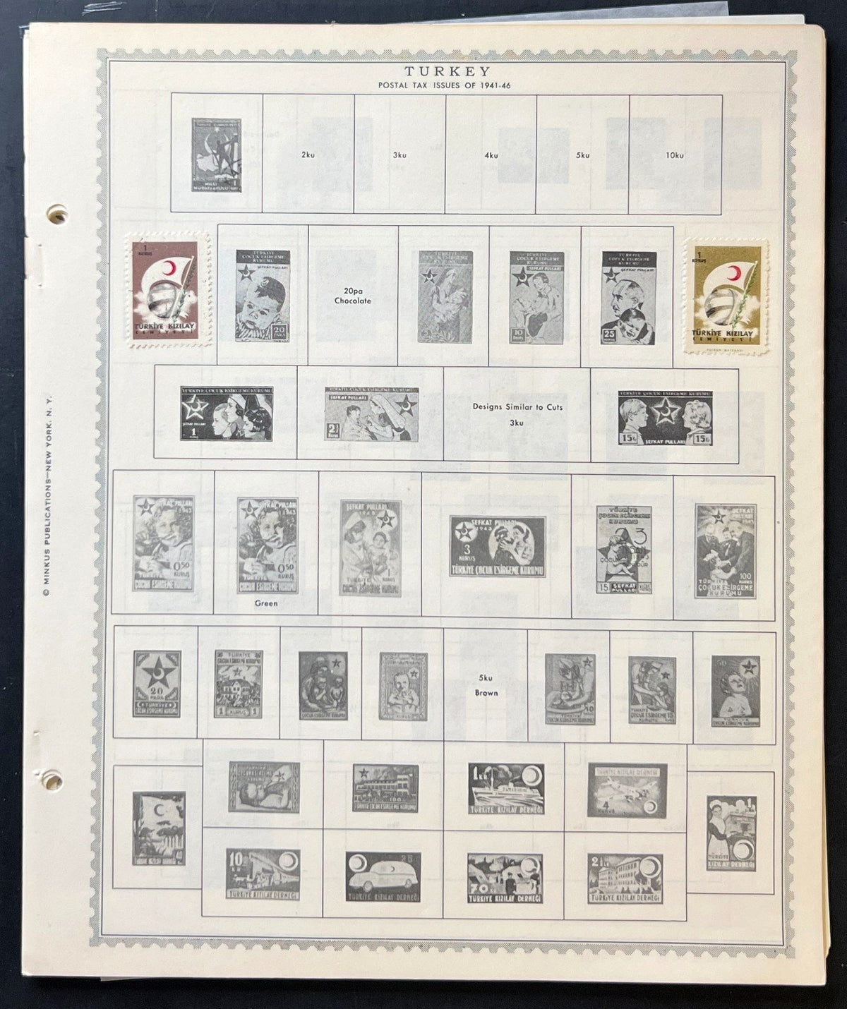 Turkey & Turkish Cyprus Stamp Collection Album Pages 1865-1973 ZAYIX