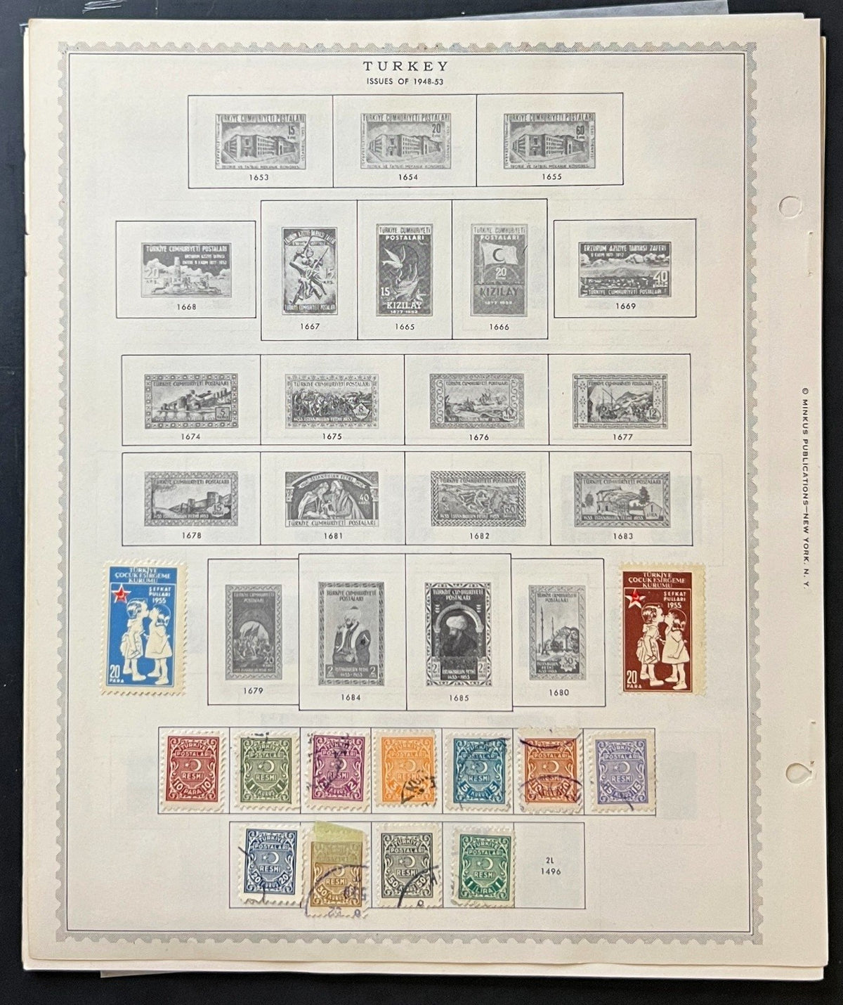 Turkey & Turkish Cyprus Stamp Collection Album Pages 1865-1973 ZAYIX