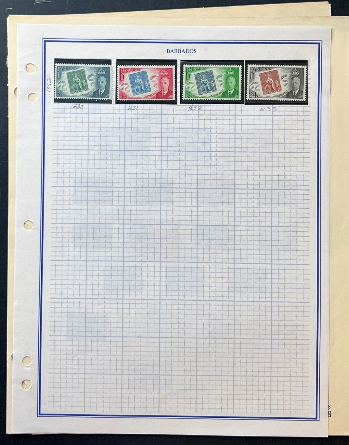 Barbados Stamp Collection Album Pages Used 1882-1970 ZAYIX