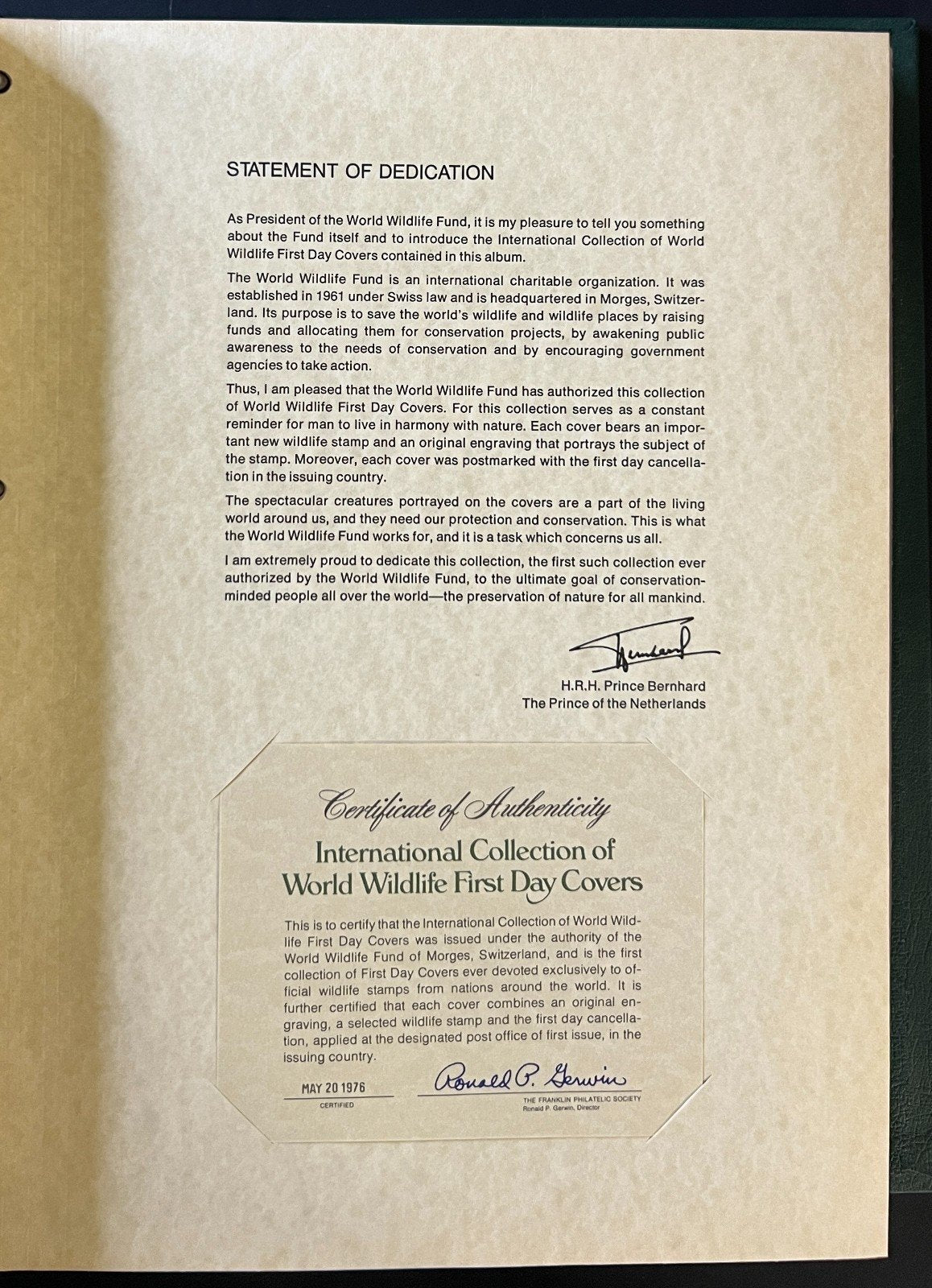 International World Wildlife First Day Cover Collection 57 Covers 1976 ZAYIX