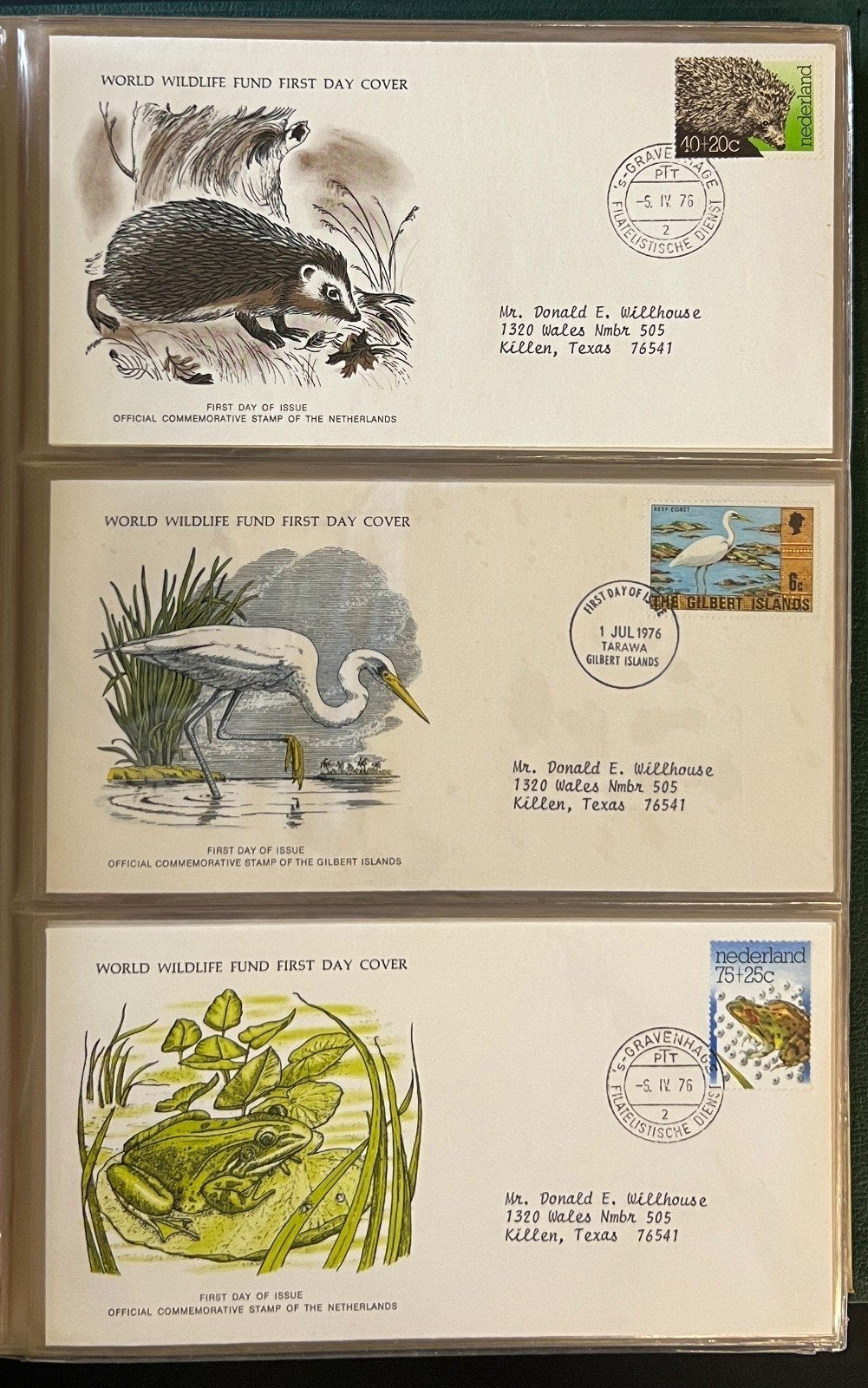 International World Wildlife First Day Cover Collection 57 Covers 1976 ZAYIX