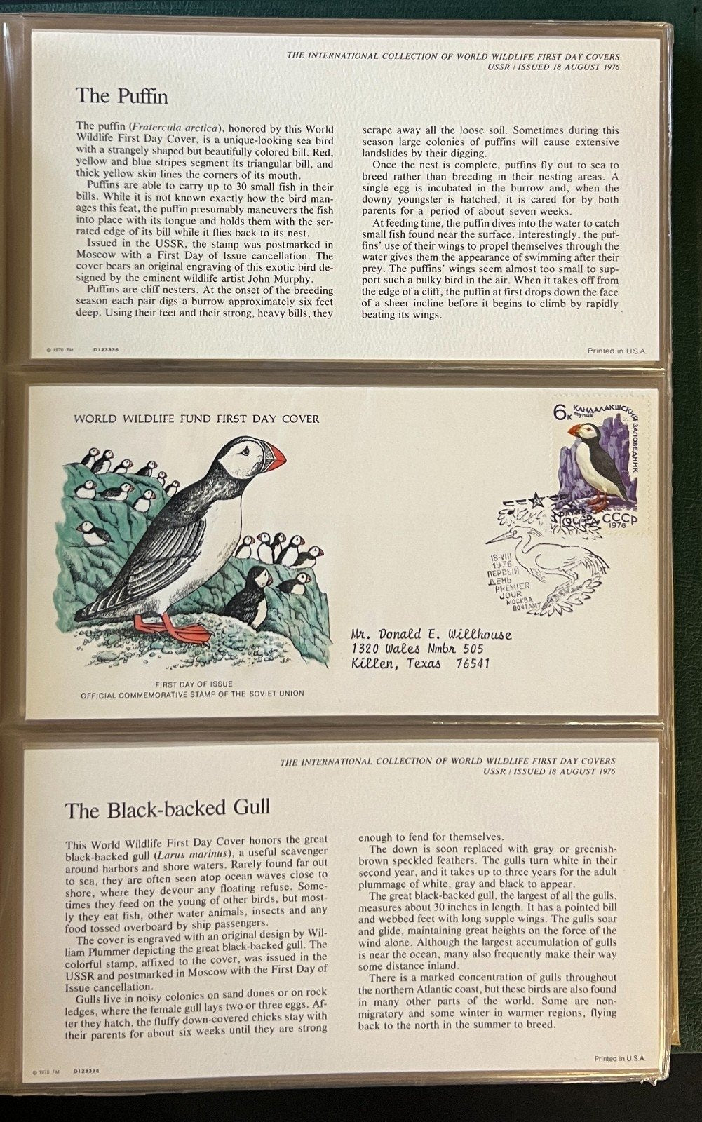 International World Wildlife First Day Cover Collection 57 Covers 1976 ZAYIX