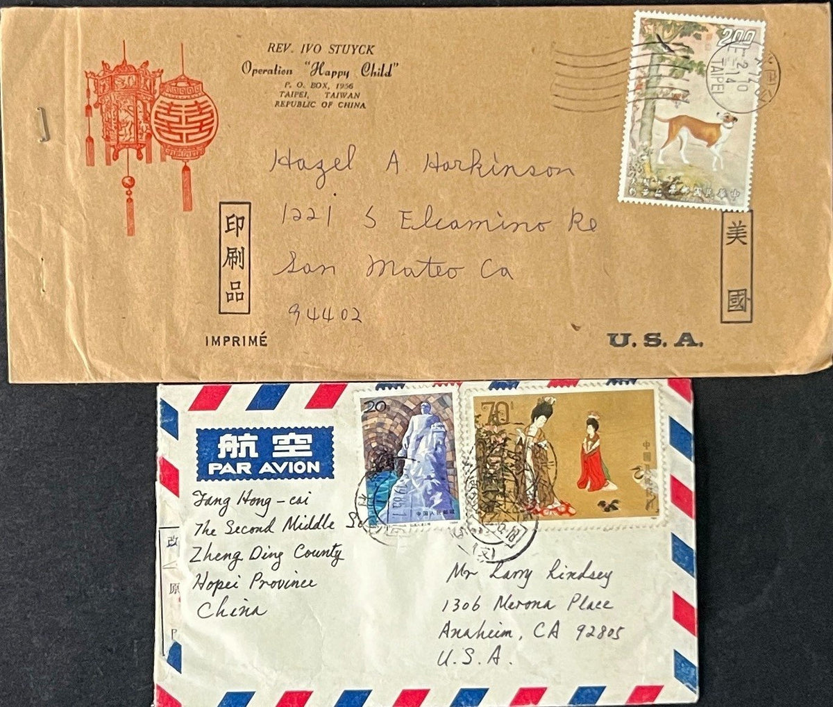 China PRC & Taiwan Cover Collection 31 FDC & Airmail Covers ZAYIX