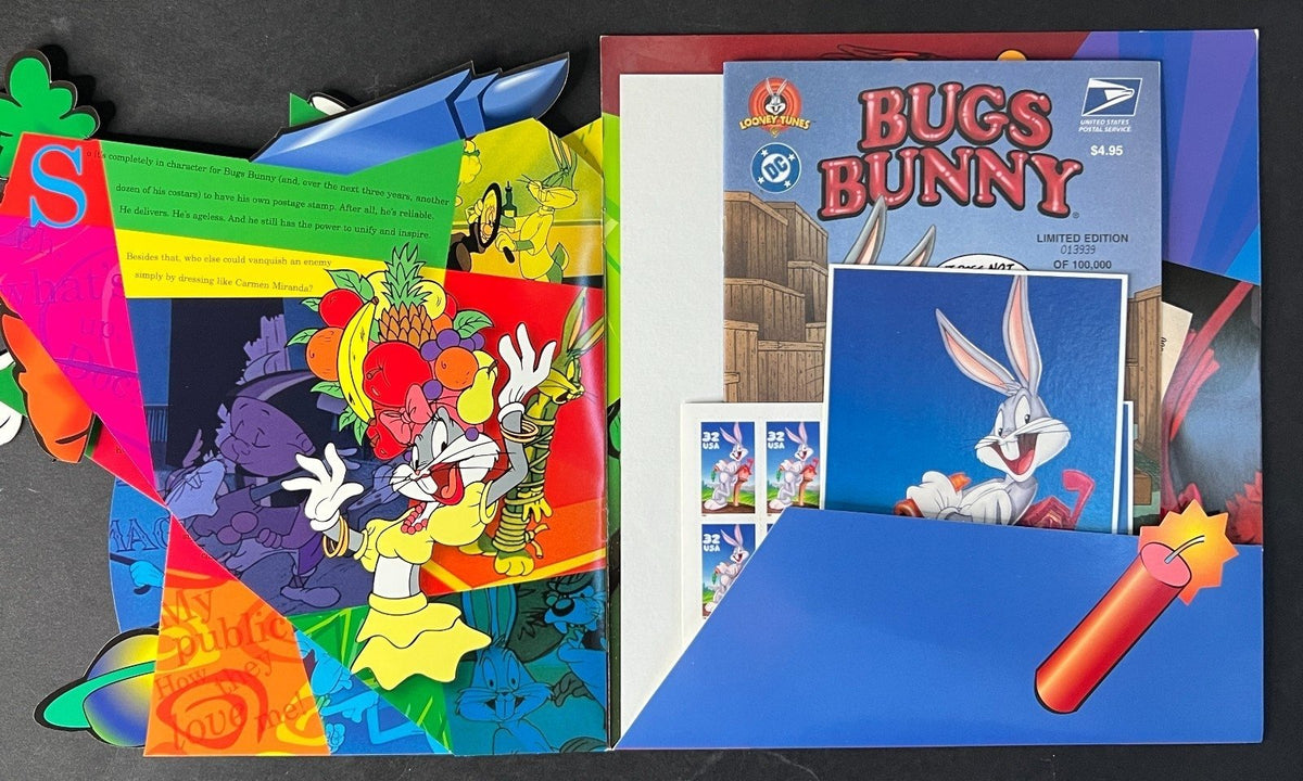 Bugs Bunny First Day Souvenir Book Collection Mint Sheet & USPS Comic 1997 ZAYIX