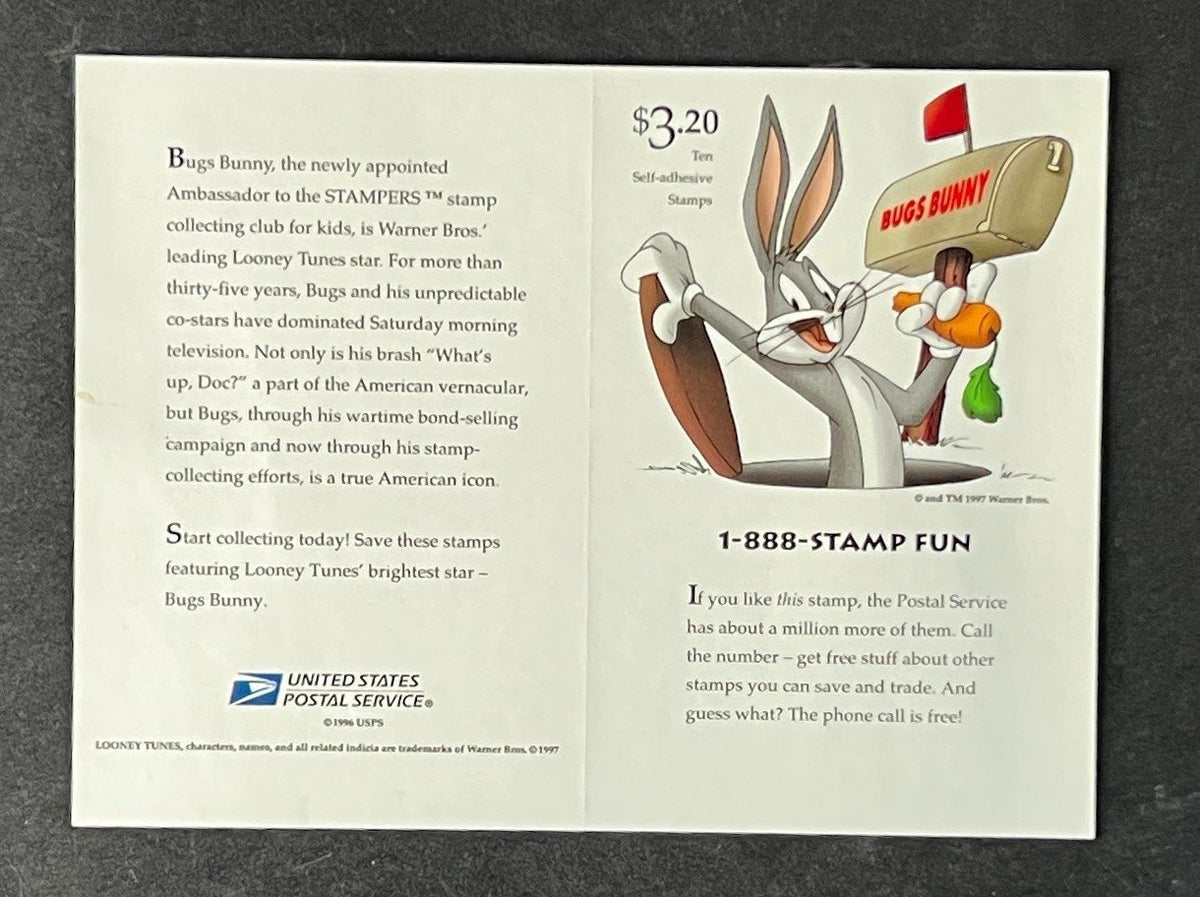 Bugs Bunny First Day Souvenir Book Collection Mint Sheet & USPS Comic 1997 ZAYIX