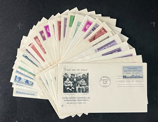 United States Art Craft FDC Cover Collection 45 FDC Covers 1944-1949 ZAYIX