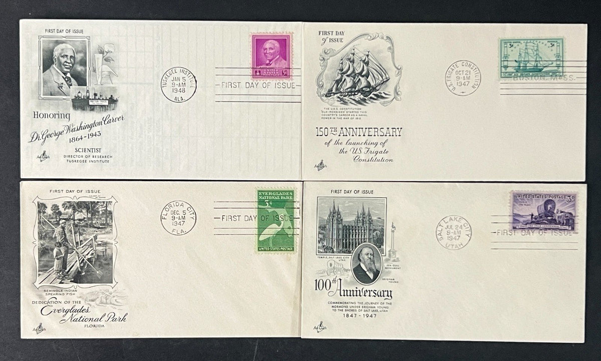 United States Art Craft FDC Cover Collection 45 FDC Covers 1944-1949 ZAYIX