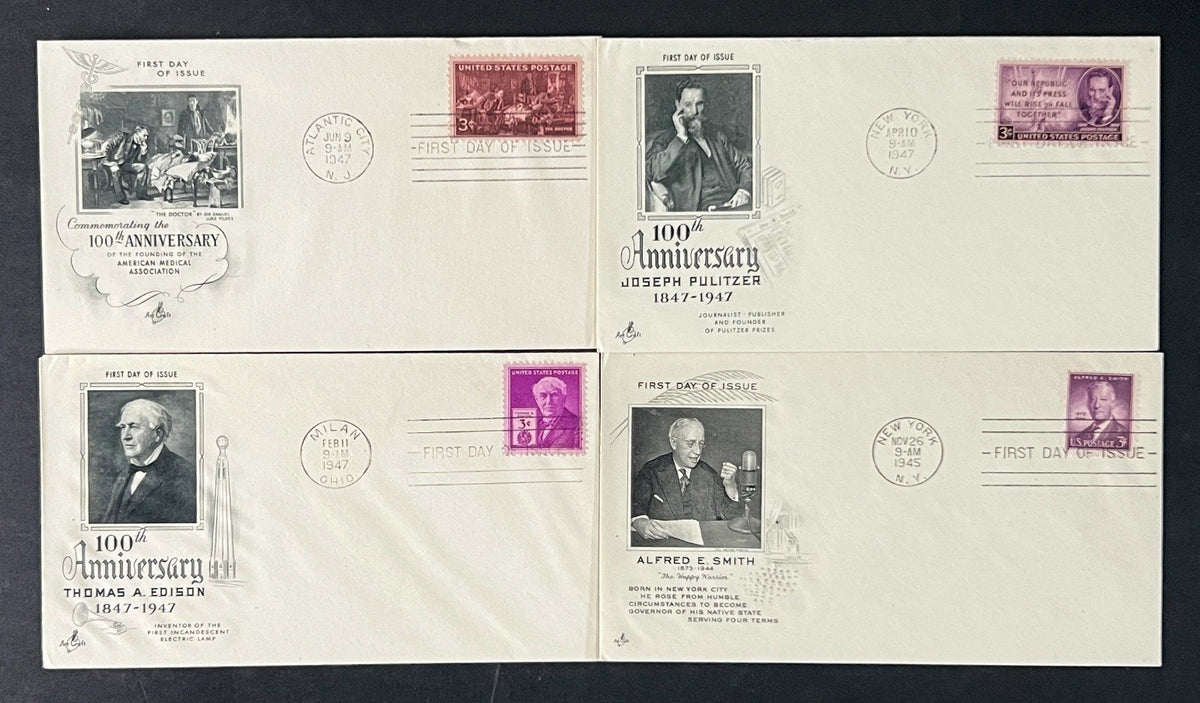 United States Art Craft FDC Cover Collection 45 FDC Covers 1944-1949 ZAYIX