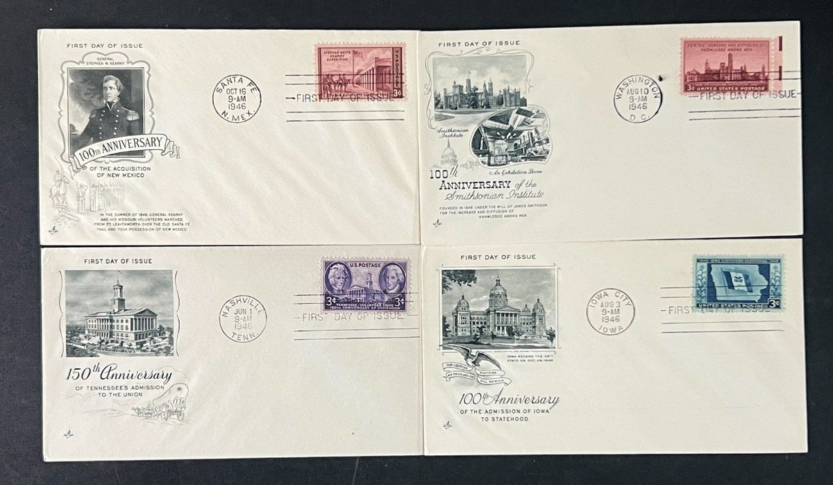 United States Art Craft FDC Cover Collection 45 FDC Covers 1944-1949 ZAYIX