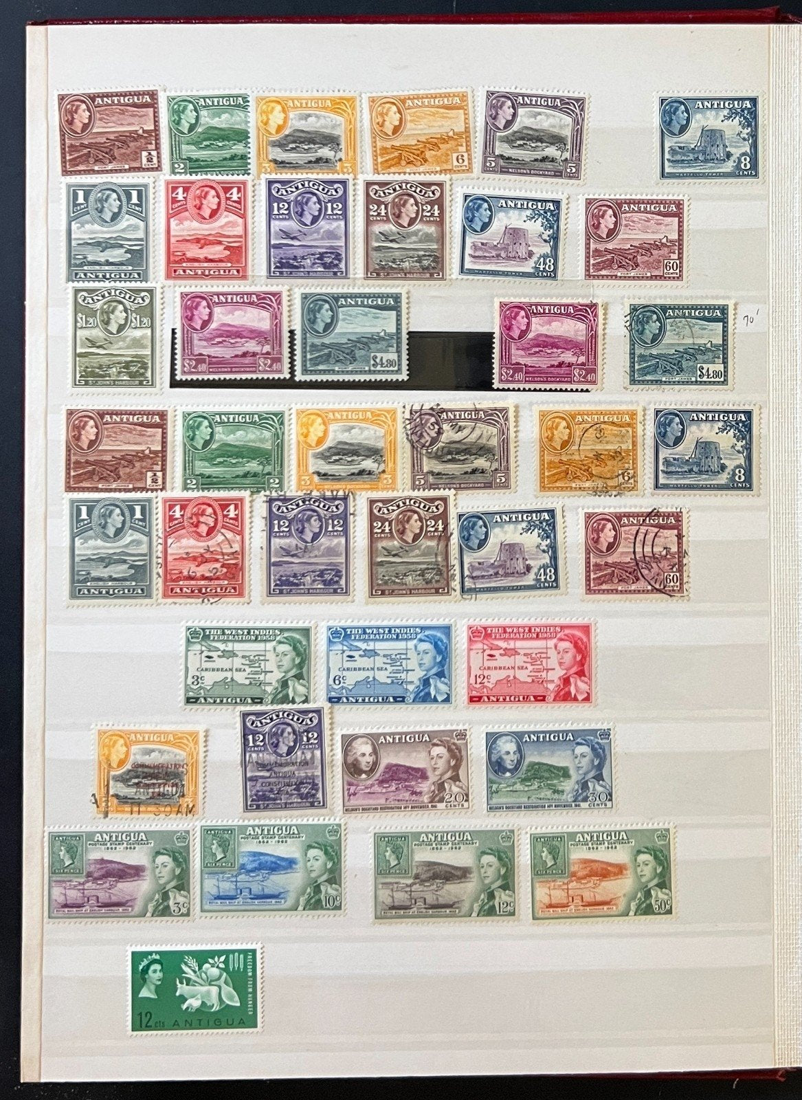 British Commonwealth Aden & Antigua Stamp Collection Stockbook Mint & Used ZAYIX