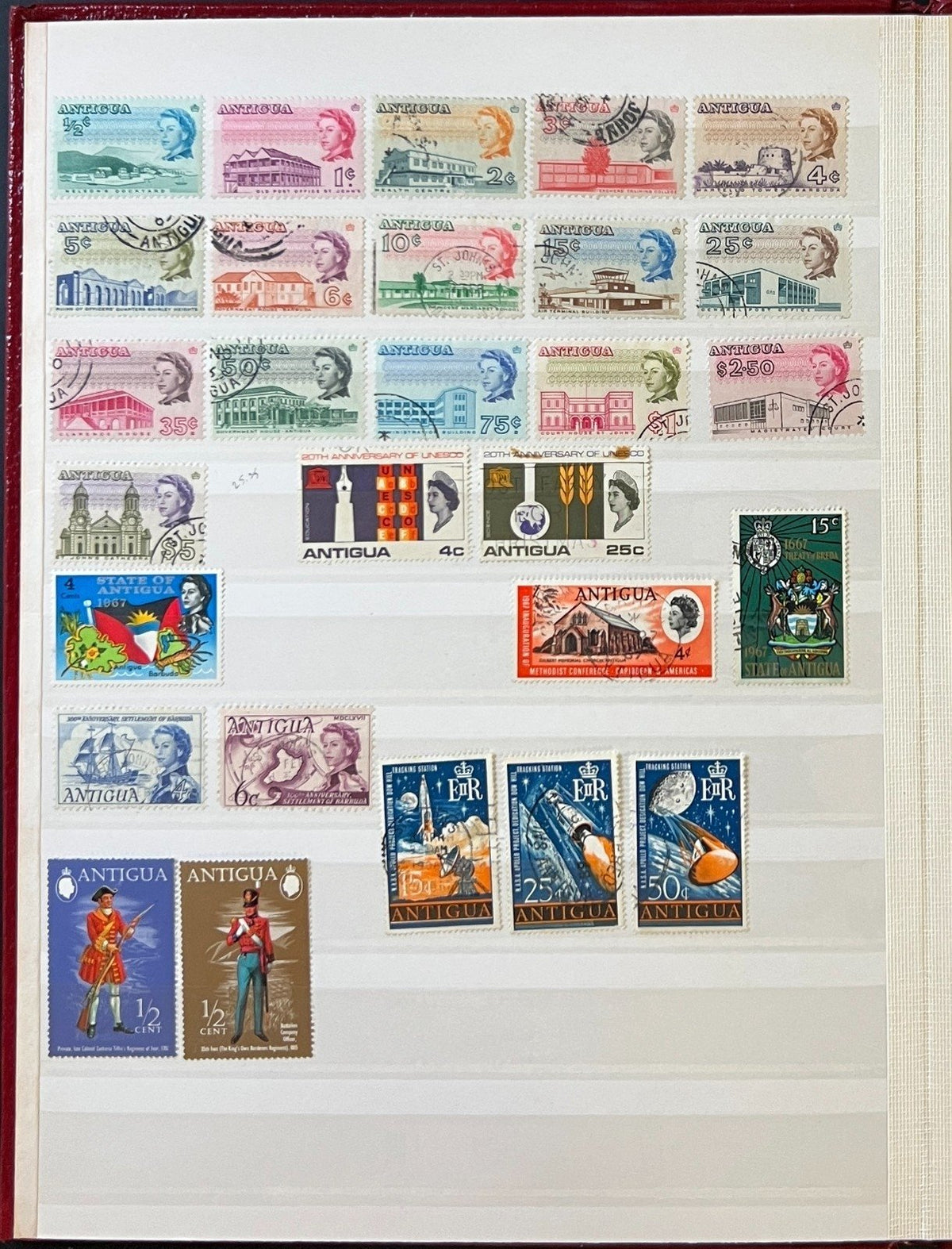British Commonwealth Aden & Antigua Stamp Collection Stockbook Mint & Used ZAYIX