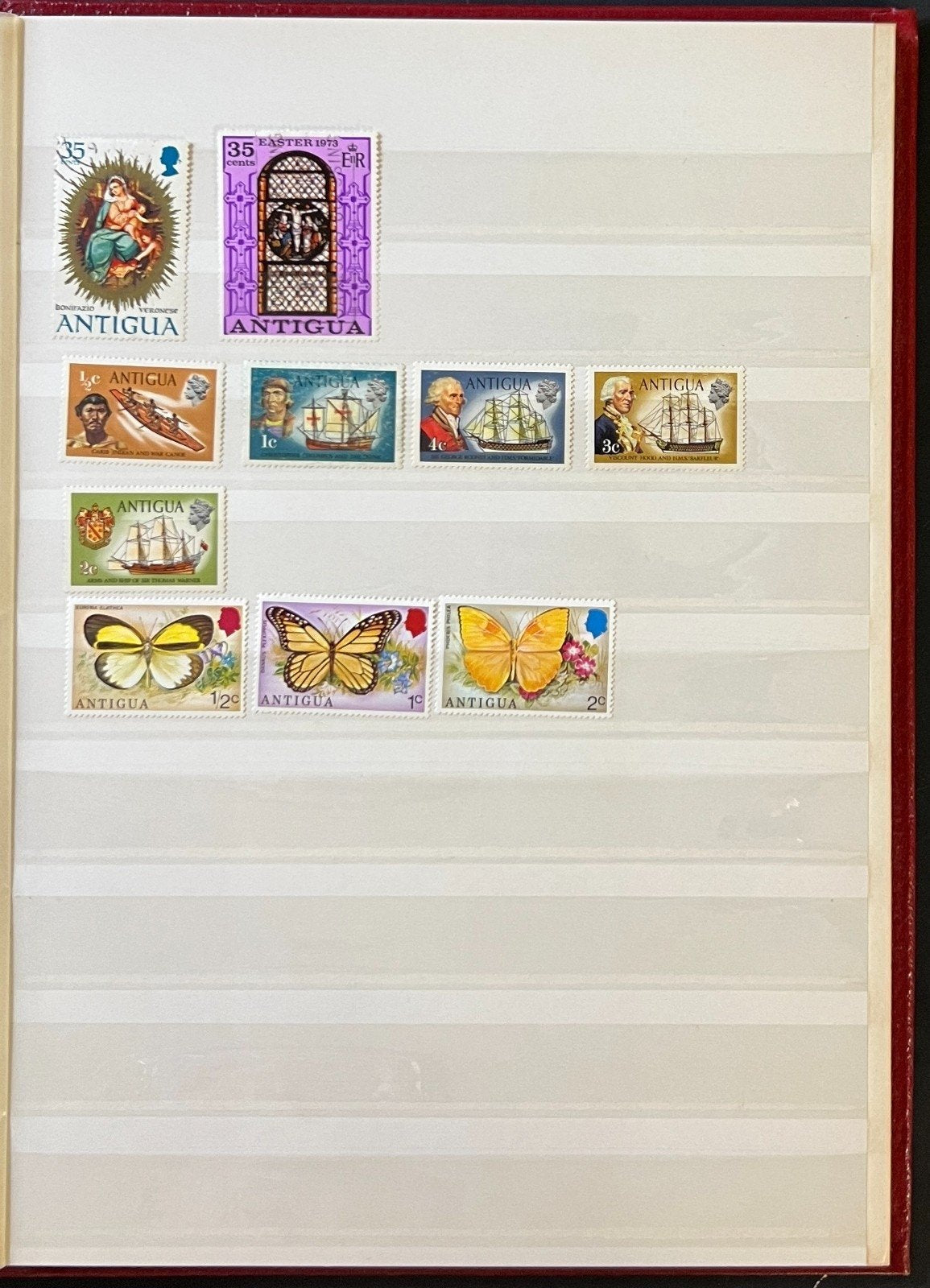 British Commonwealth Aden & Antigua Stamp Collection Stockbook Mint & Used ZAYIX