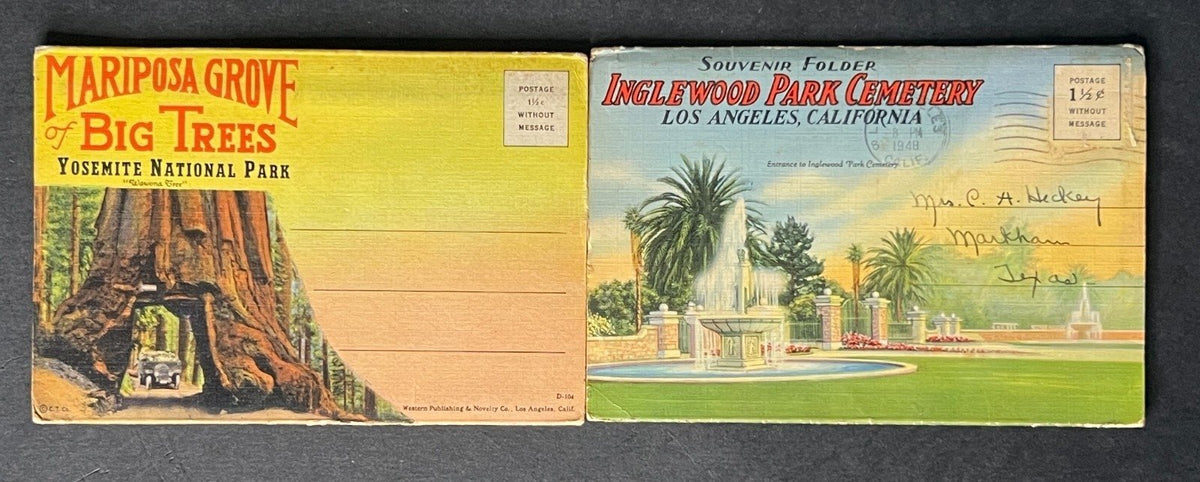 United States California Postcard Folio Collection 12 Folios 1920-1950s ZAYIX