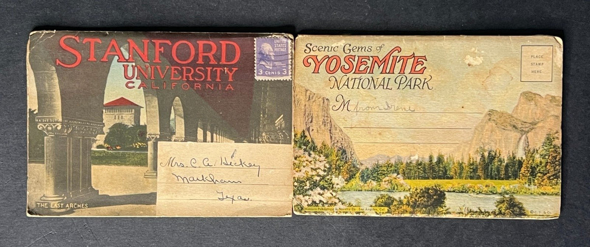 United States California Postcard Folio Collection 12 Folios 1920-1950s ZAYIX