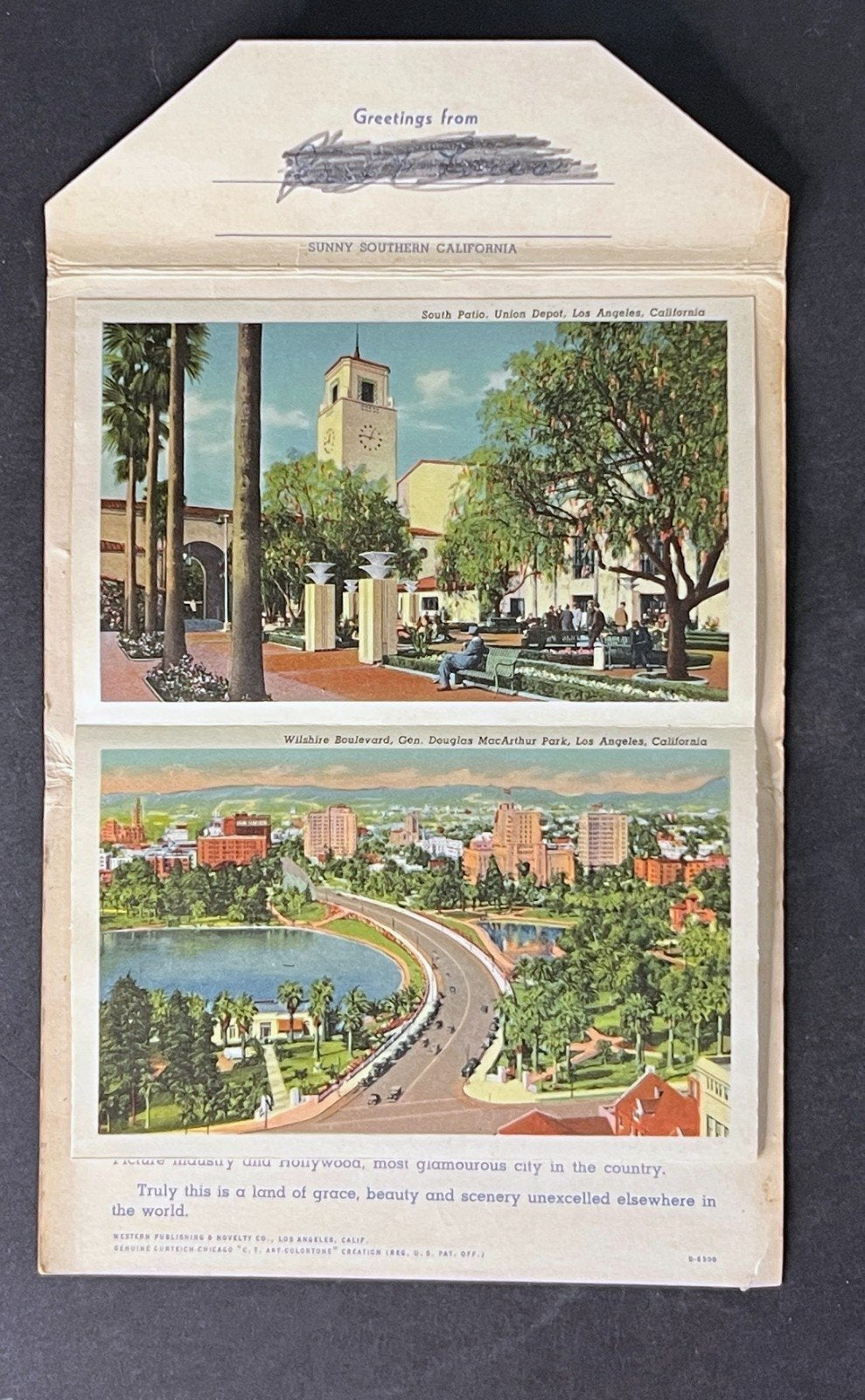 United States California Postcard Folio Collection 12 Folios 1920-1950s ZAYIX