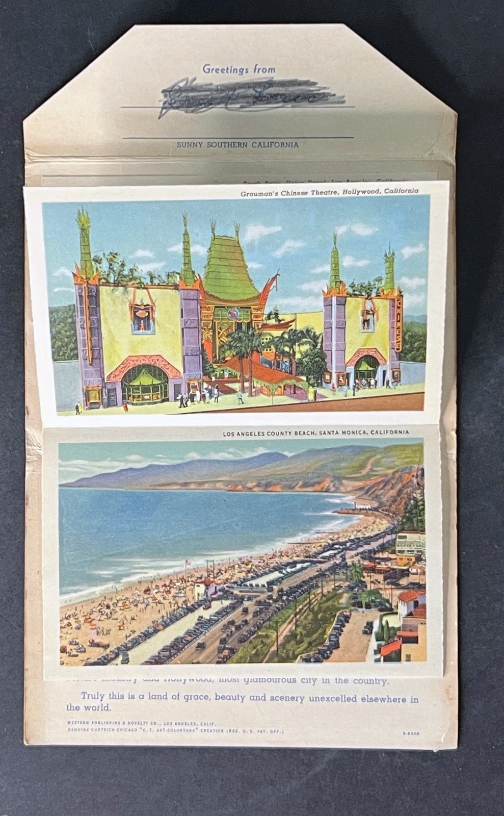 United States California Postcard Folio Collection 12 Folios 1920-1950s ZAYIX